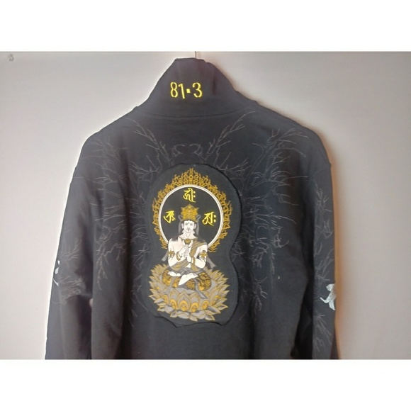 DISTRICT 81-3 L/S Black Jacket Buddha Multi Sz's - Picture 5 of 8